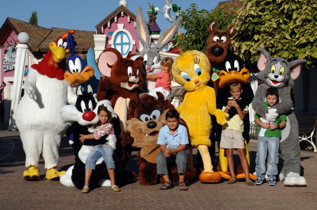 Personajes del Parque Warner Madrid